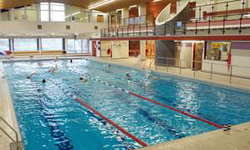 Coached swimming at Brecon